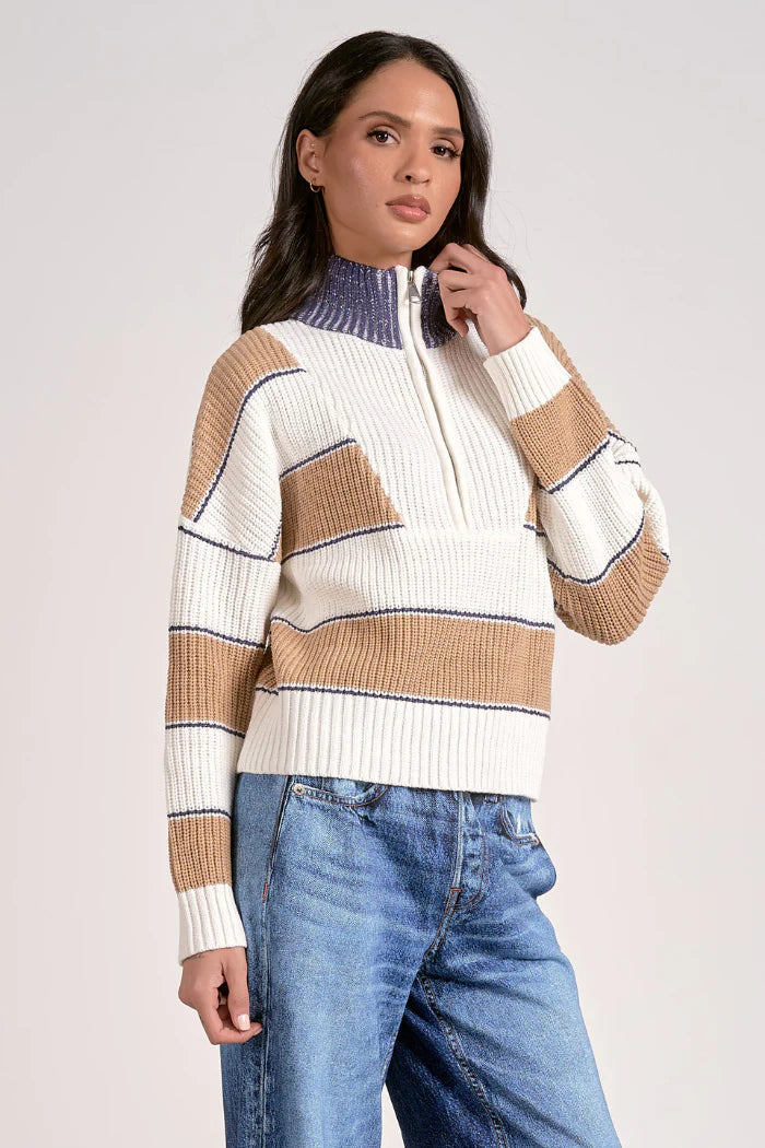 CAMEL STRIPE SWTR