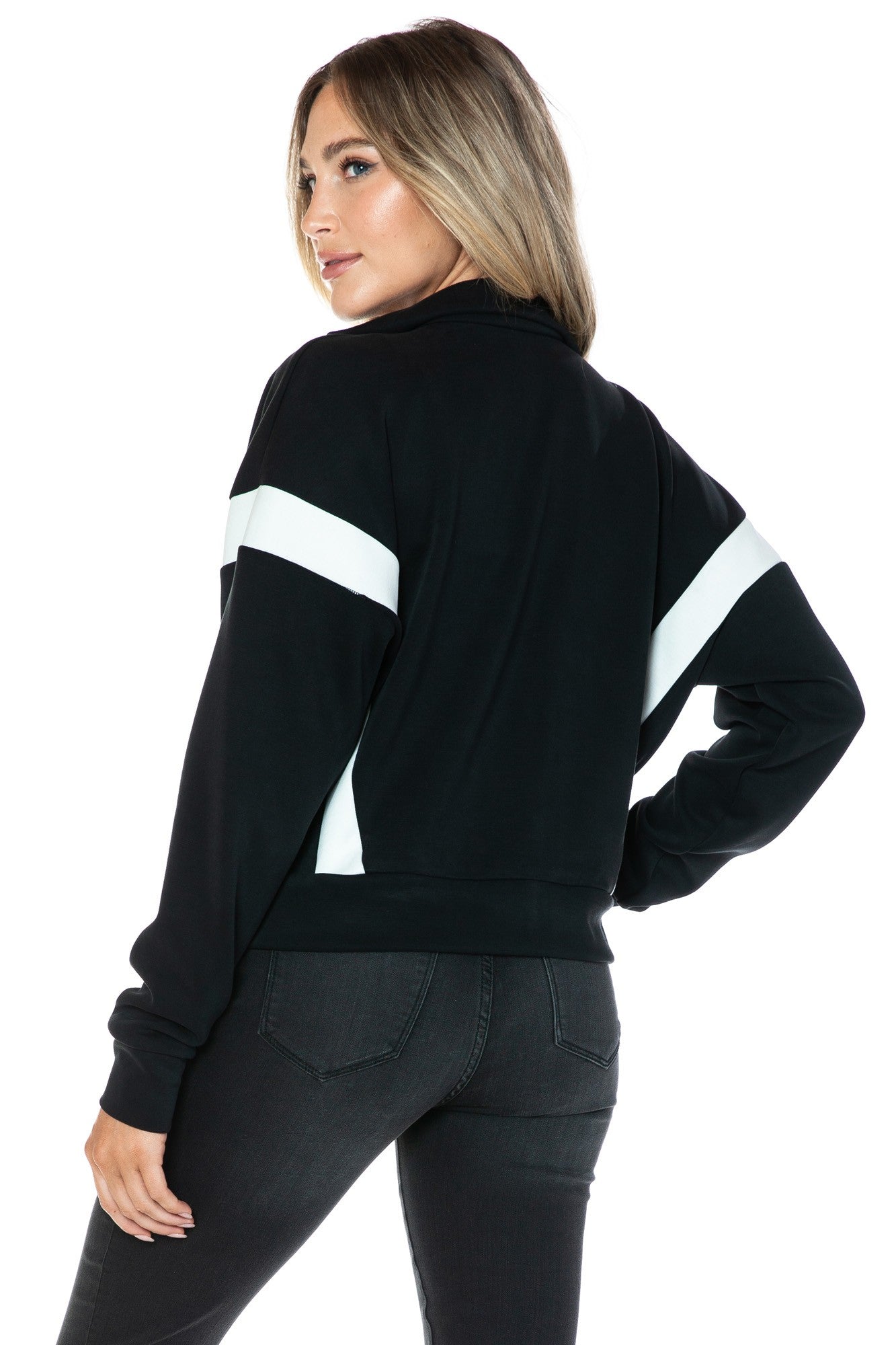 BLK CLR BLOK ZIP JKT