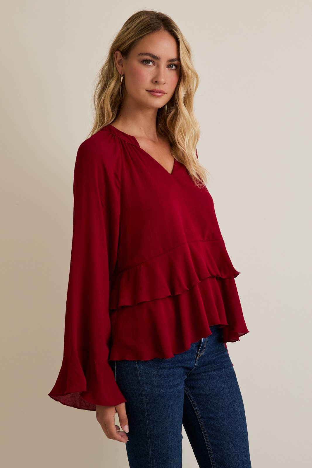 RUBY VNK RUFFLE BLS