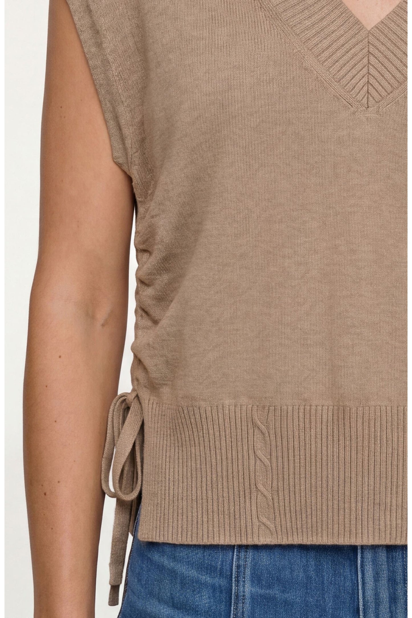 KHAKI VNK VEST SIDE TIE