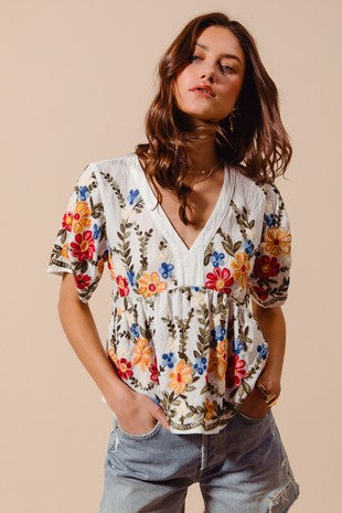 FLORAL EMB BBYDOL