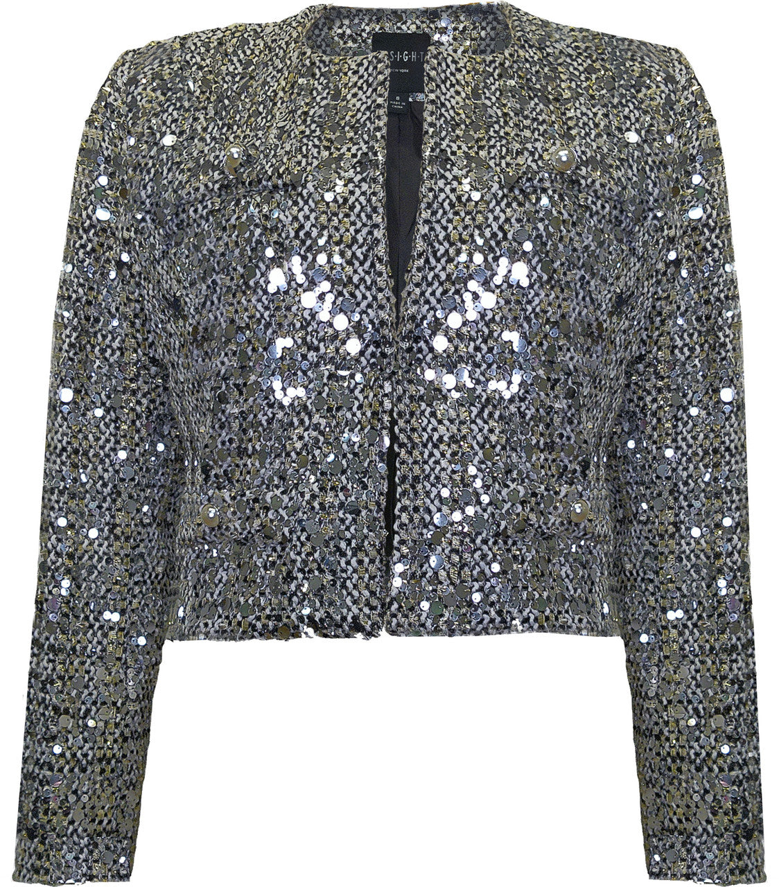 SILVER SPRKL JKT