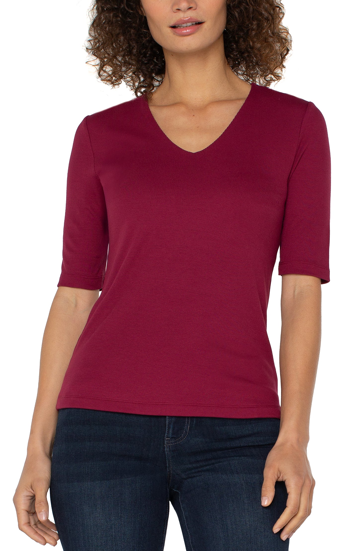 CHERRY VNK 1/2 SLV TEE