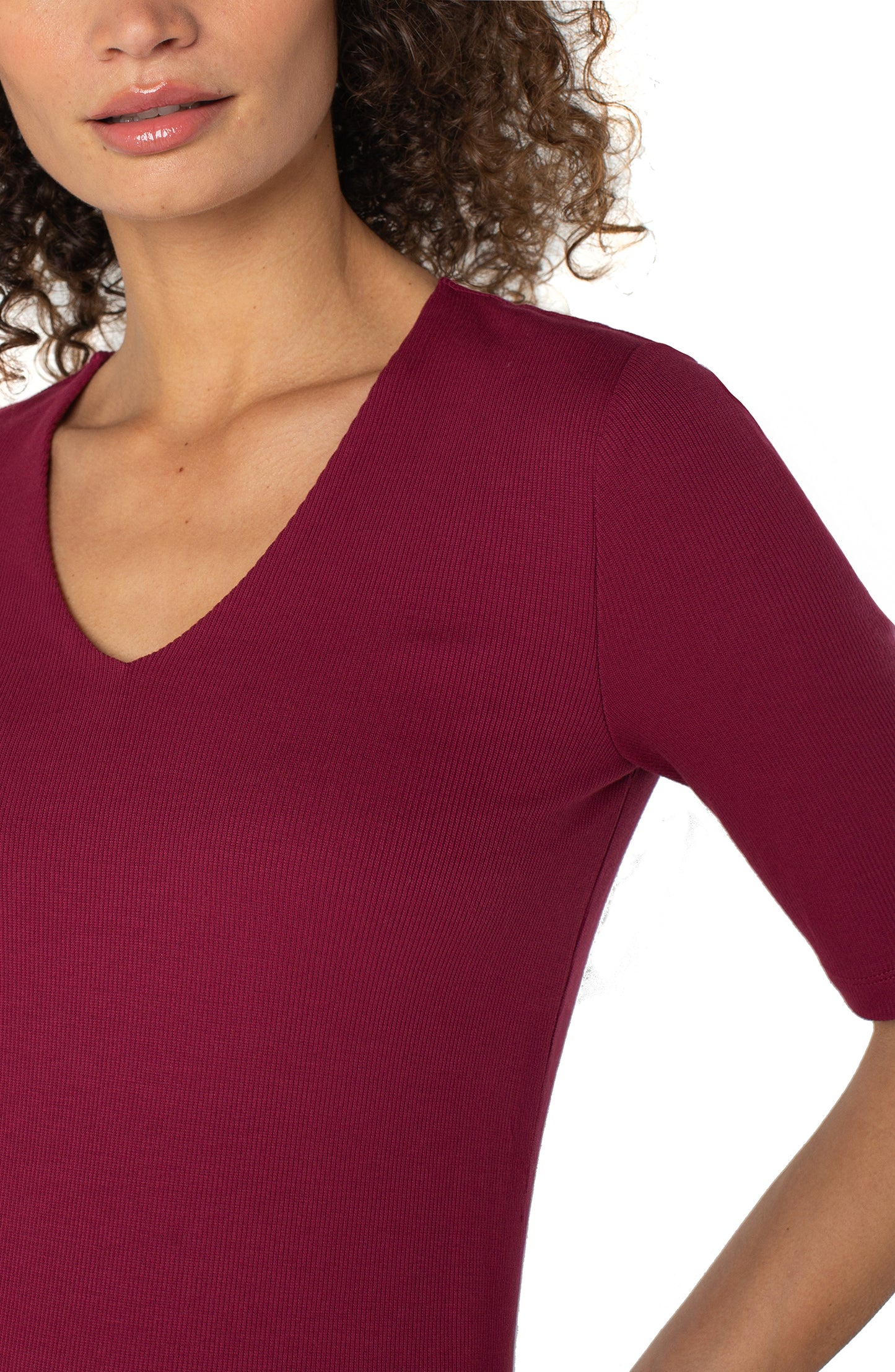 CHERRY VNK 1/2 SLV TEE