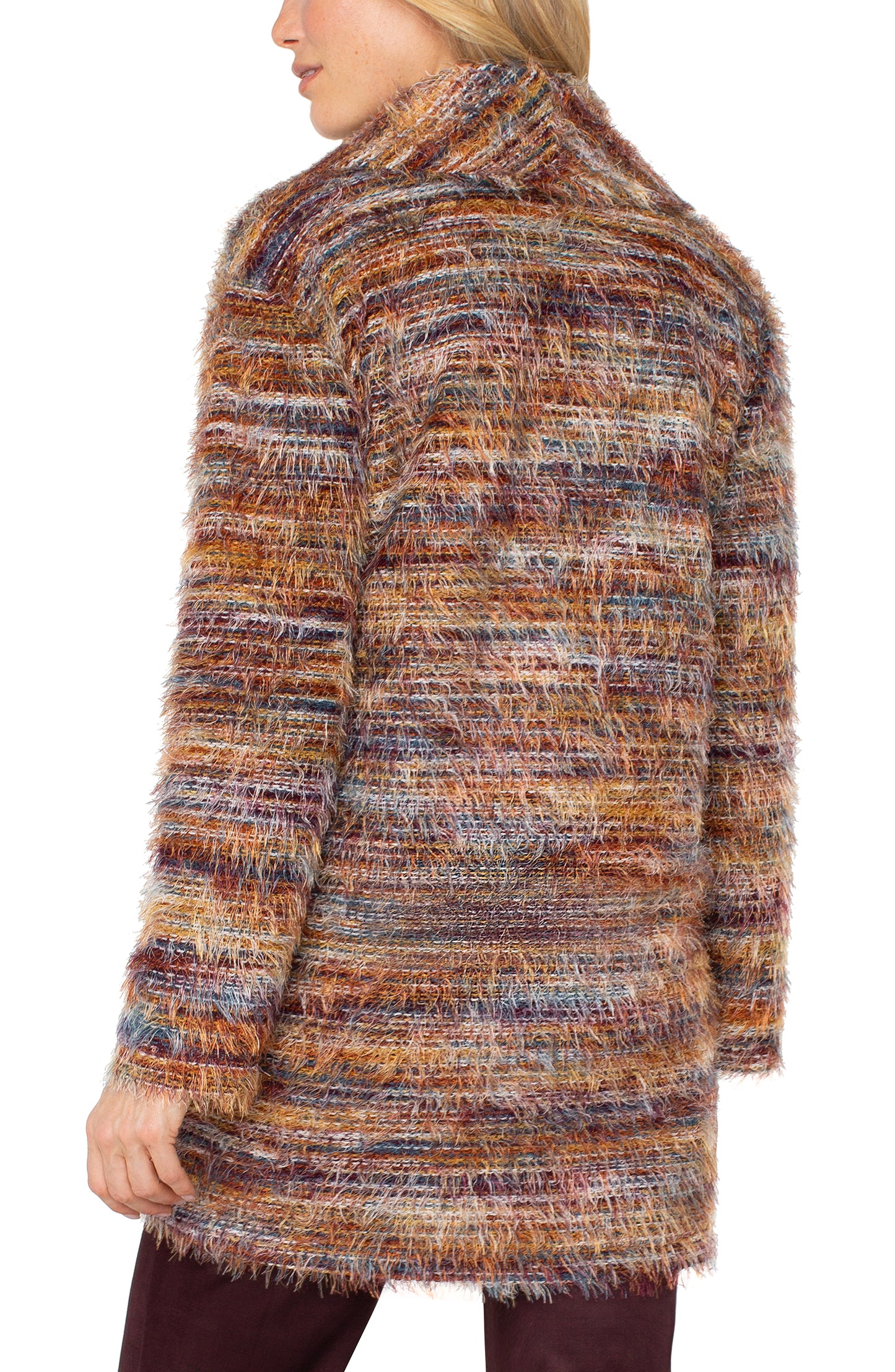FEATHER KNIT COATIGAN