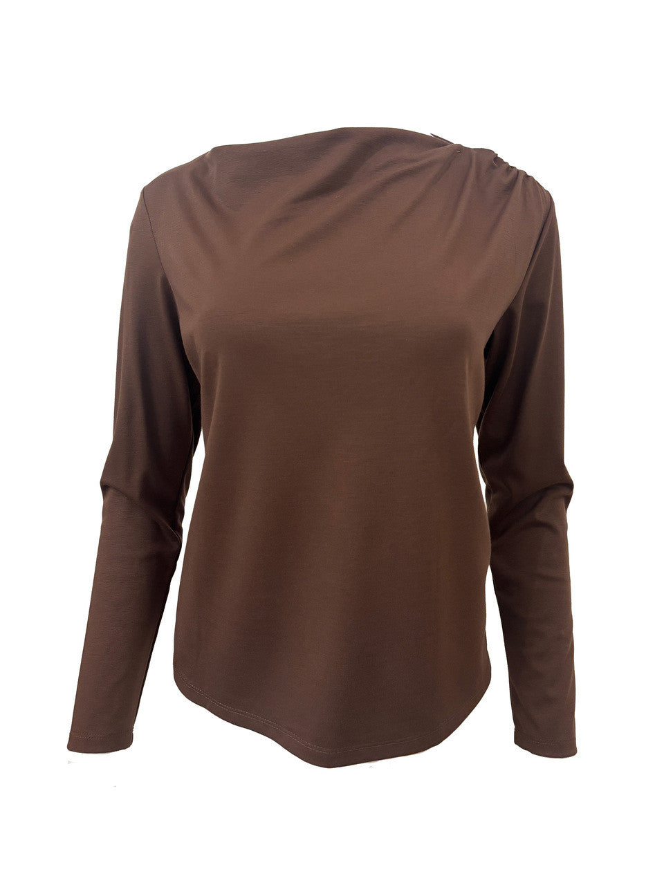 DRAPE NK LS TOP