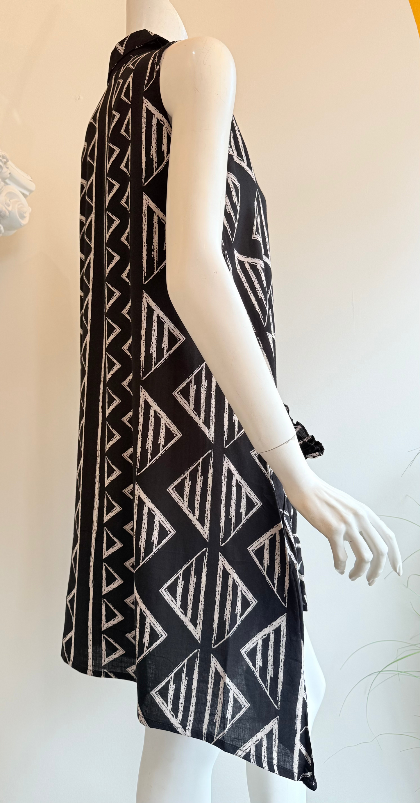 BTTN FRNT DRESS BLK
