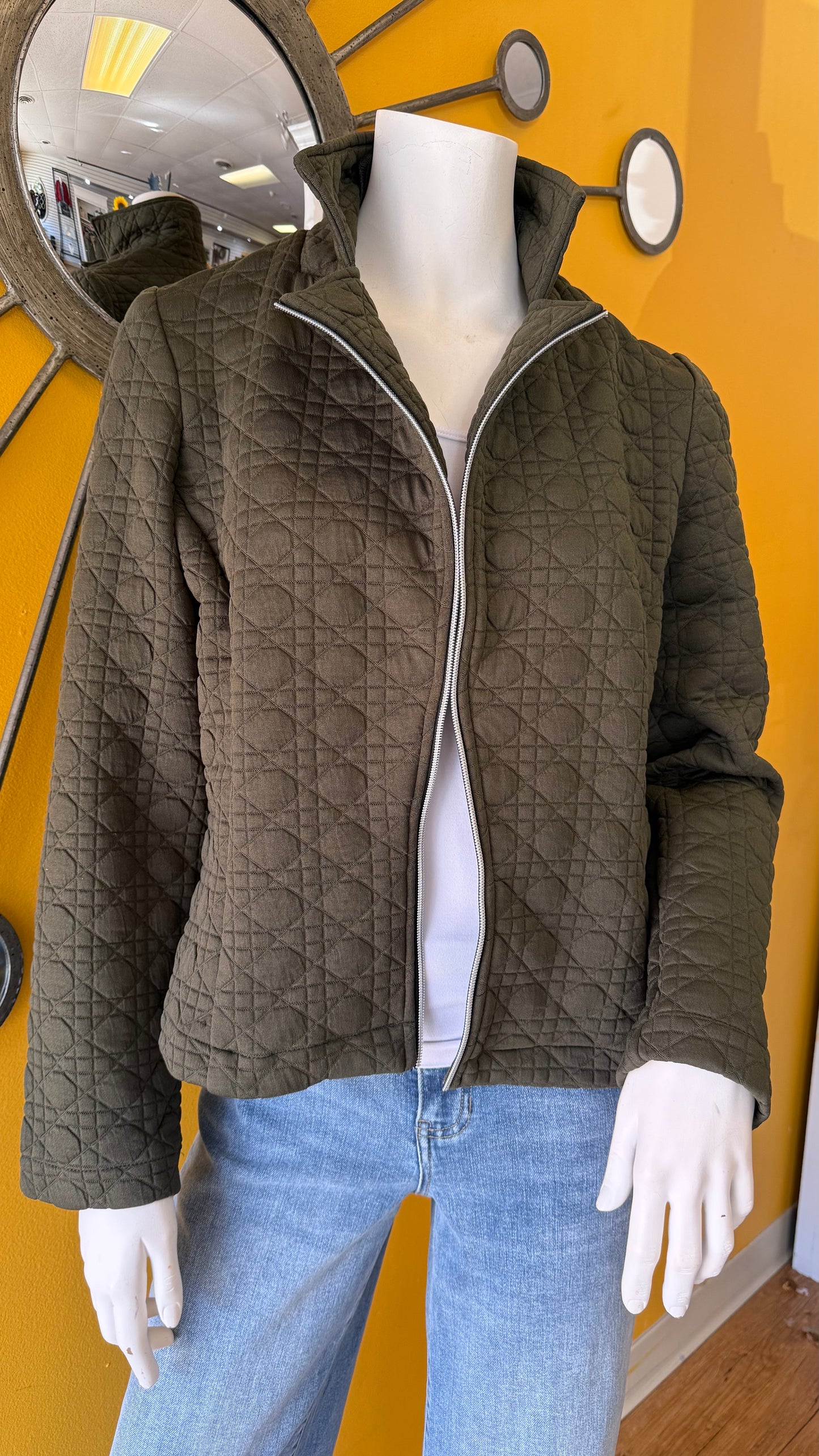 OLIVE HOOK CLOSE JKT
