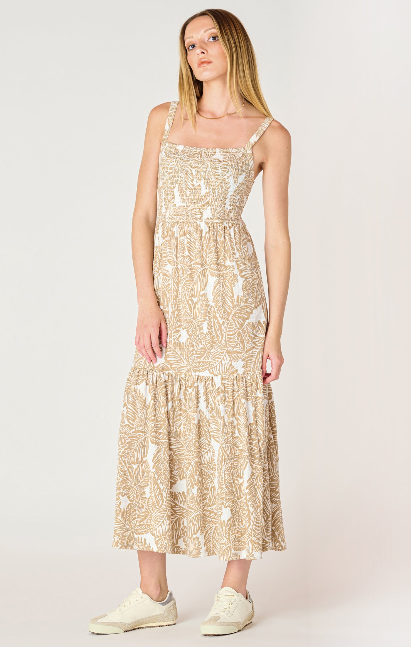 NEUTRAL PALM DRESS
