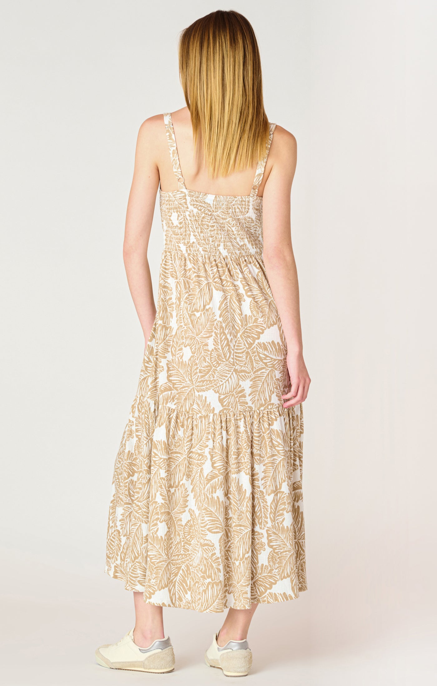 NEUTRAL PALM DRESS