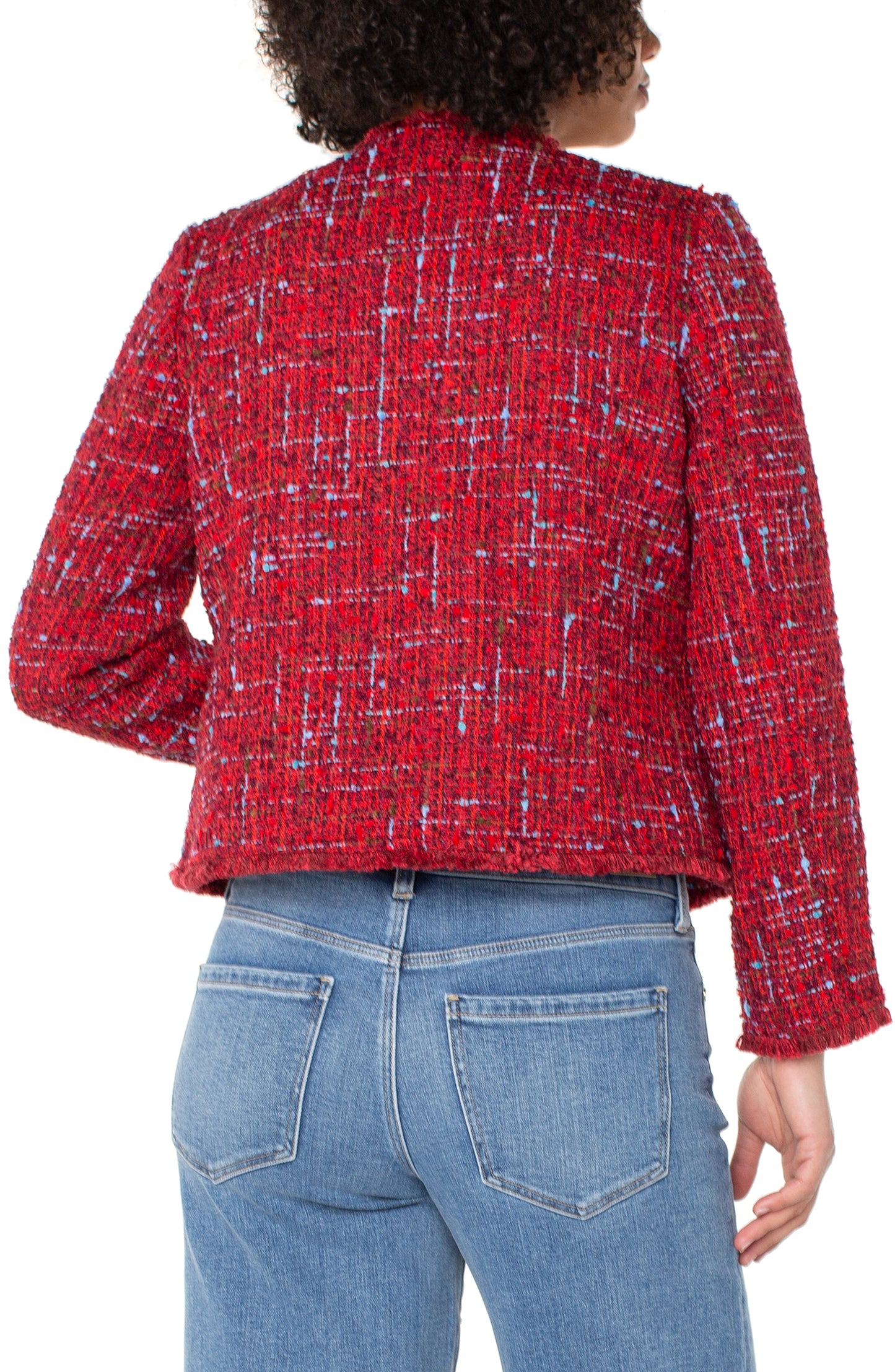 RED BOUCLE JKT
