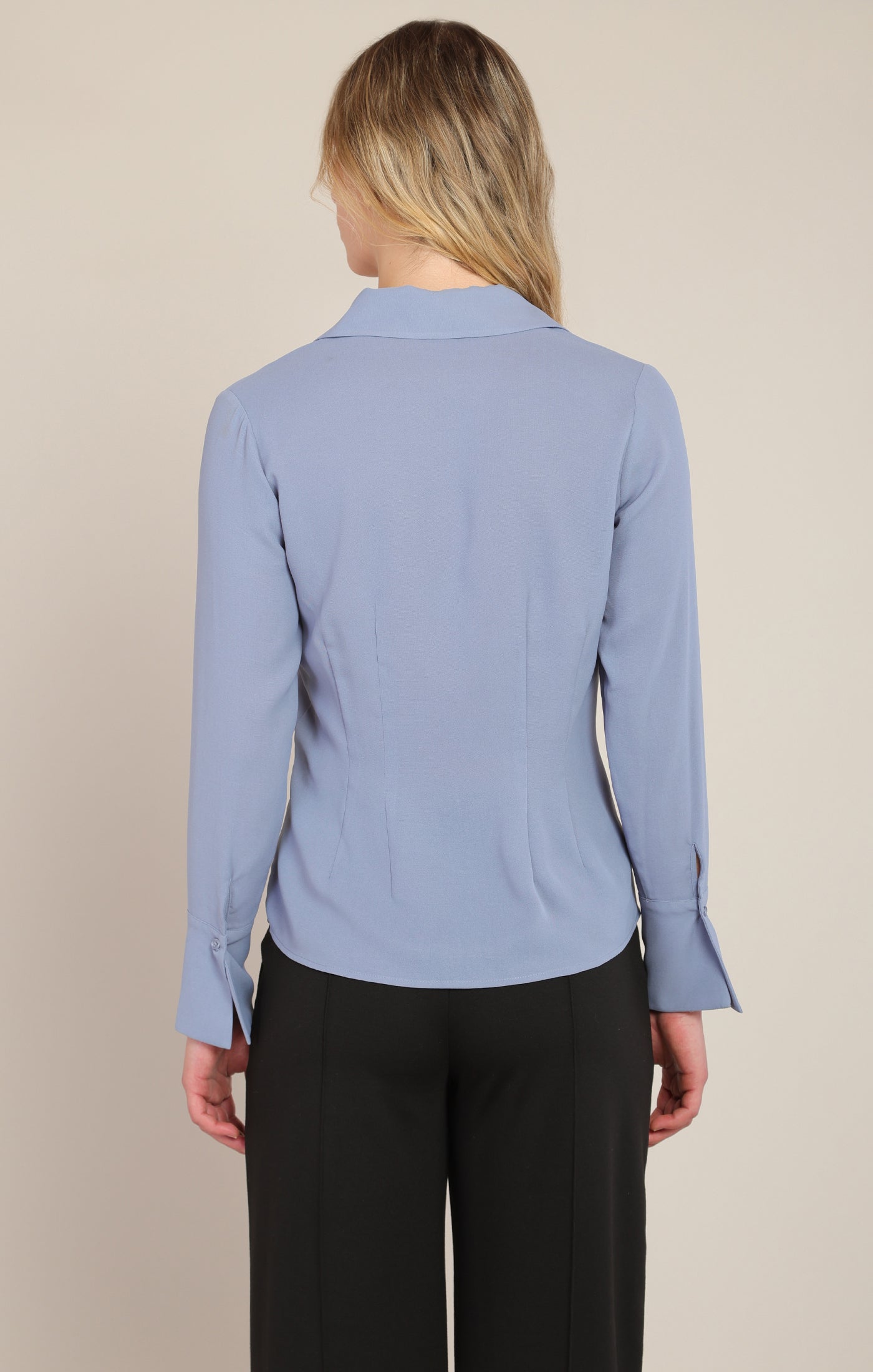 STEEL BLUE BLOUSE