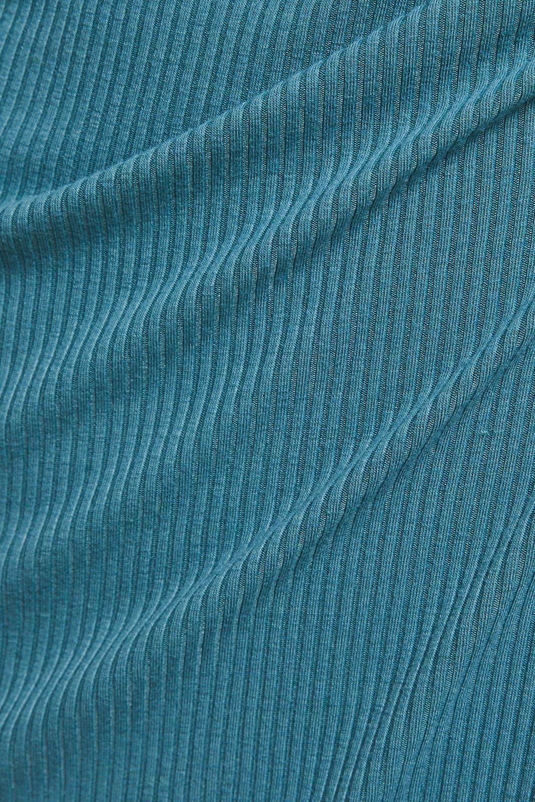 TEAL SLVLSS WRAP MIDI DRESS