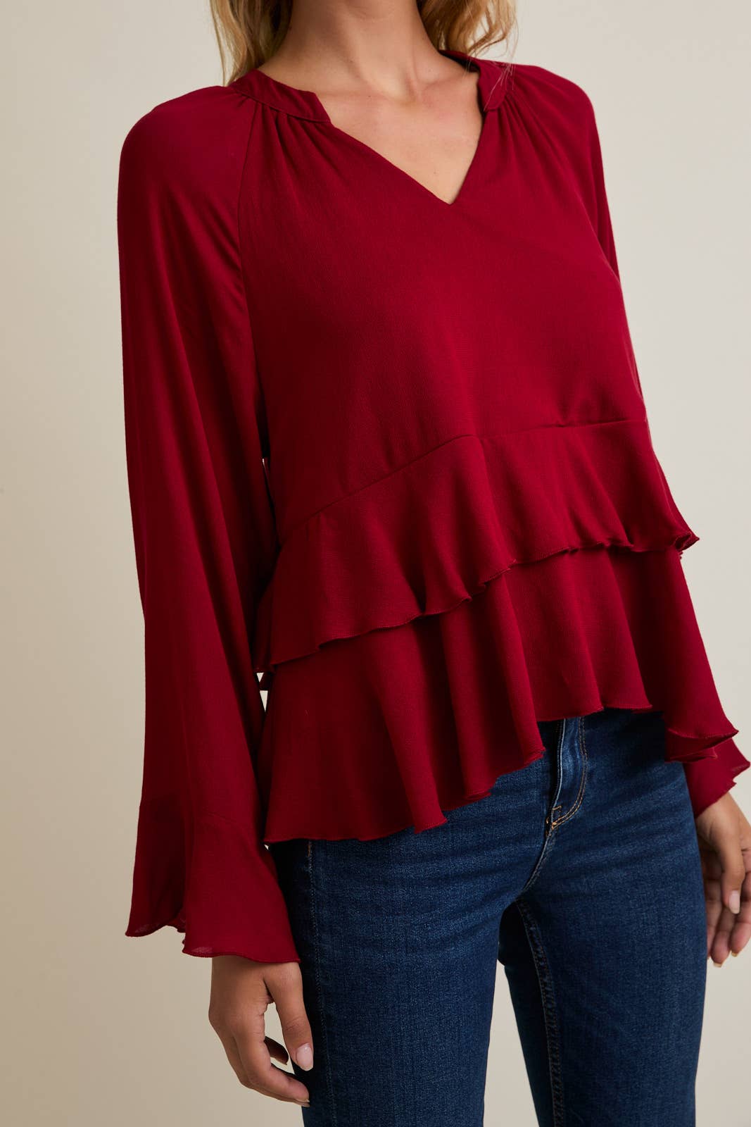 RUBY VNK RUFFLE BLS