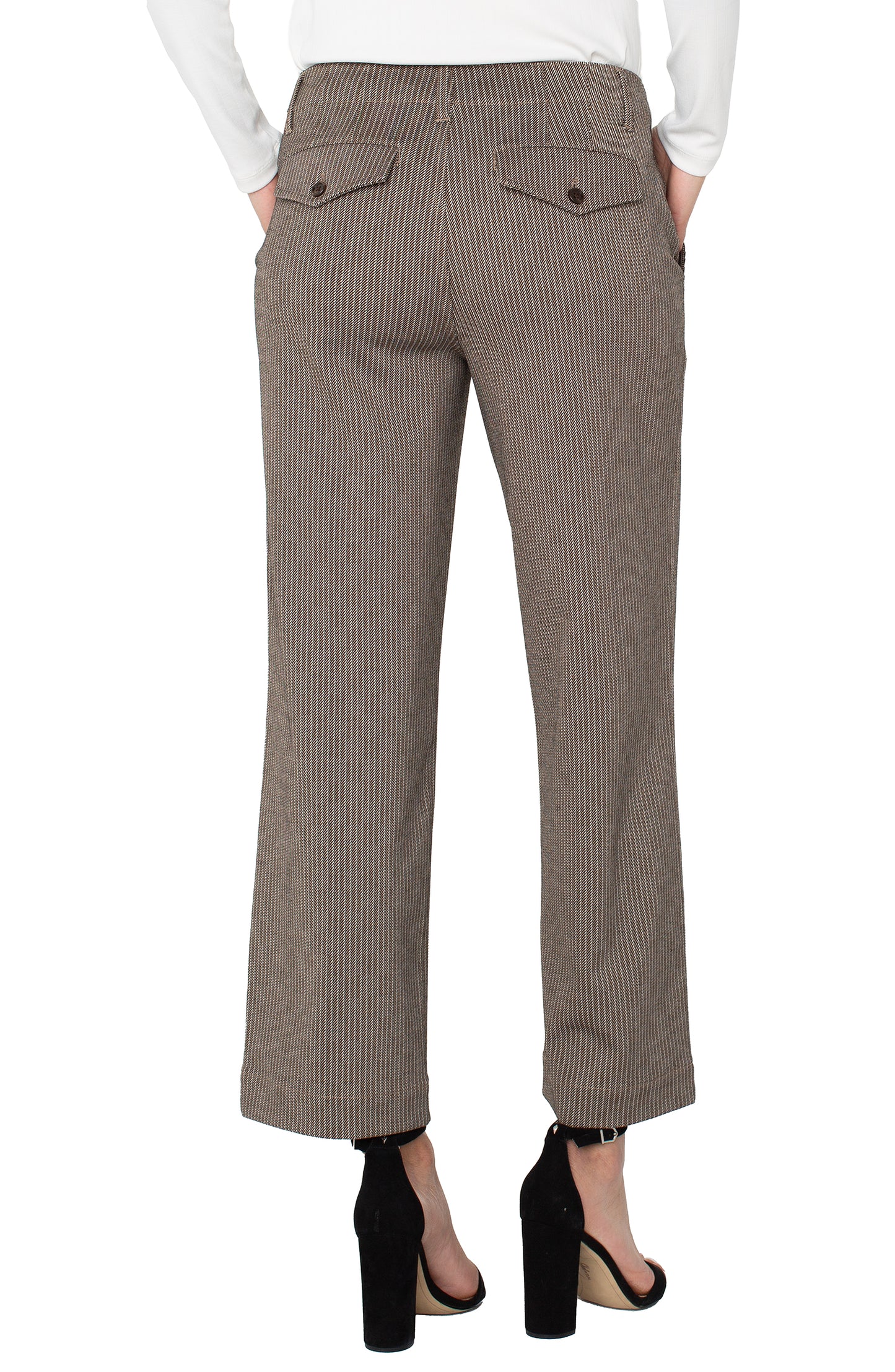 CAMEL STRIPE WIDE LEG