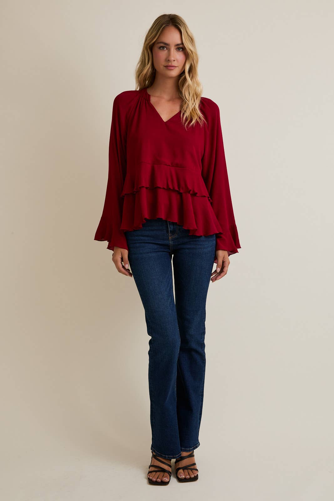 RUBY VNK RUFFLE BLS