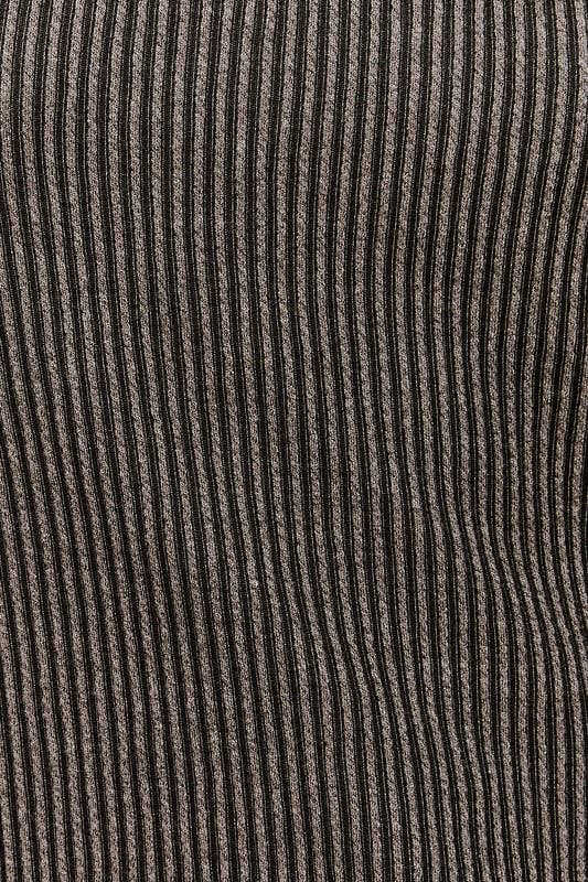 CHARCOAL RUFL SLV TEE