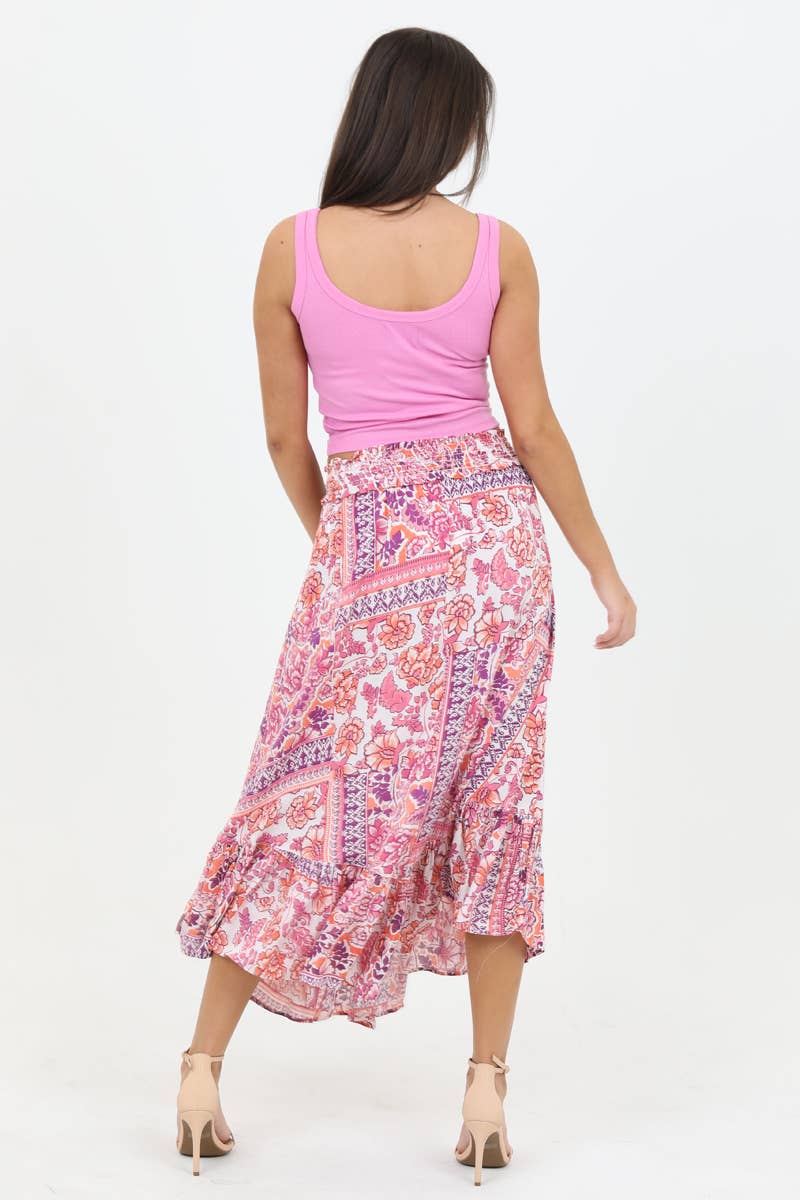 BERRY FLRL MAXI SKRT