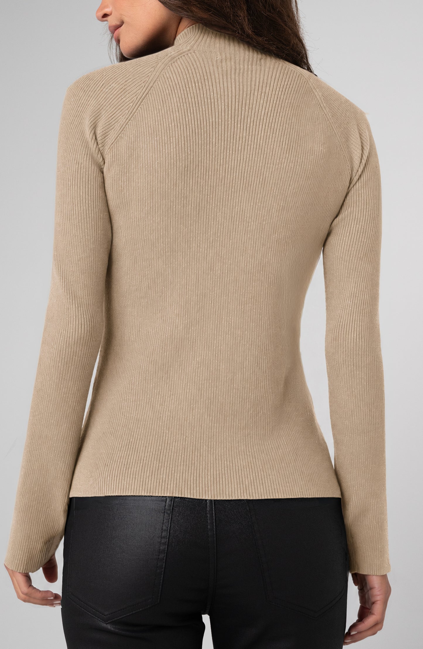 KHAKI TNECK SWTR