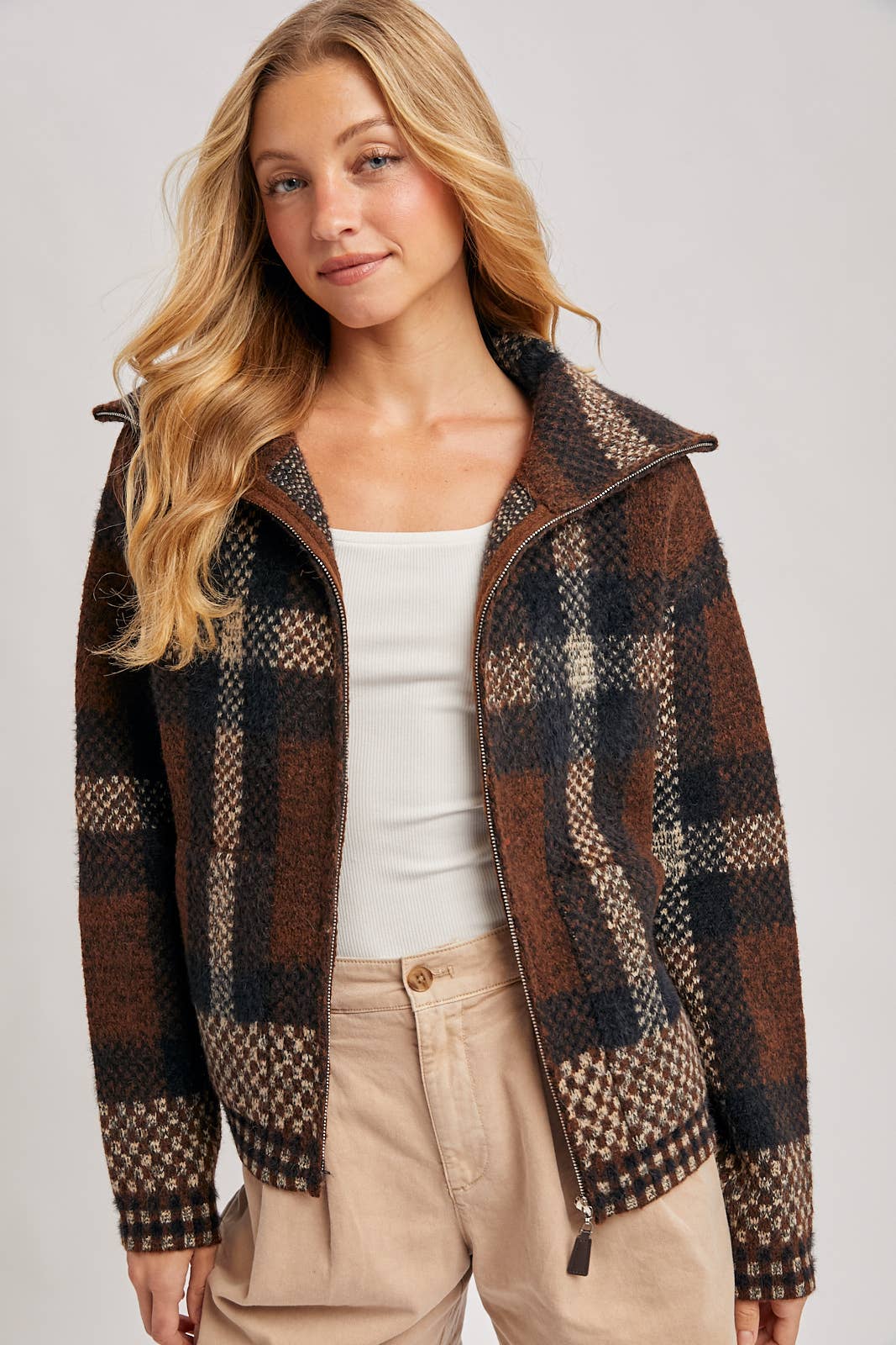 MOCHA PLAID SWTR