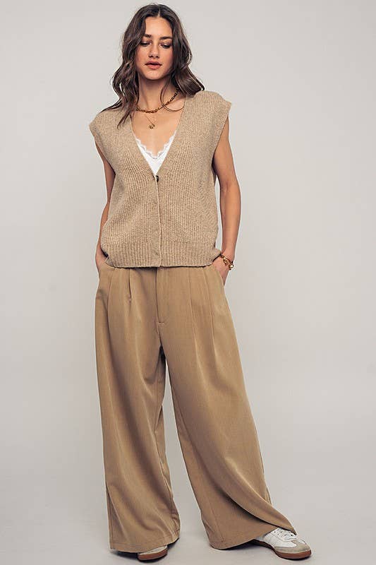 MOCHA SNAP FRNT VEST