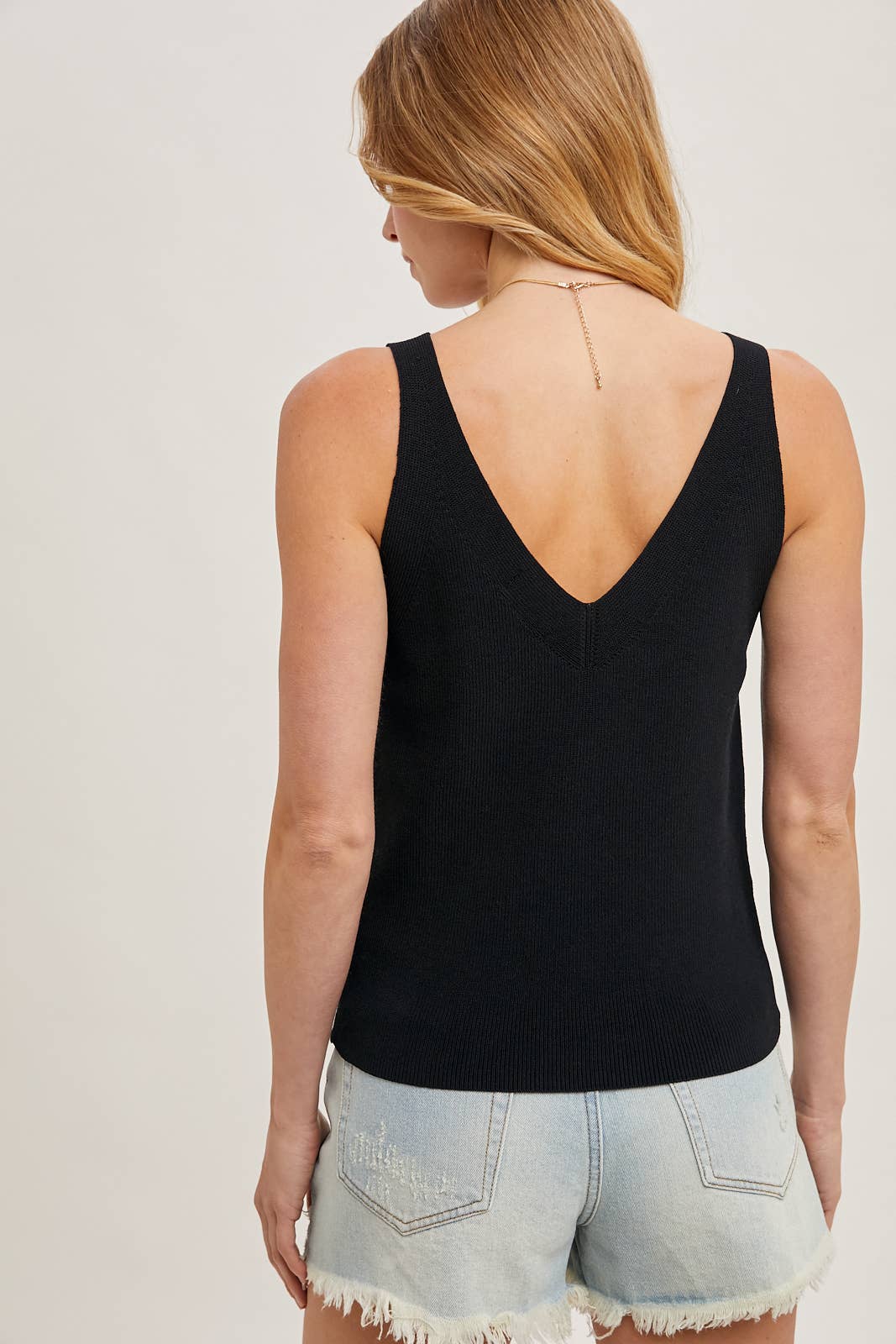 BLK KNIT TANK