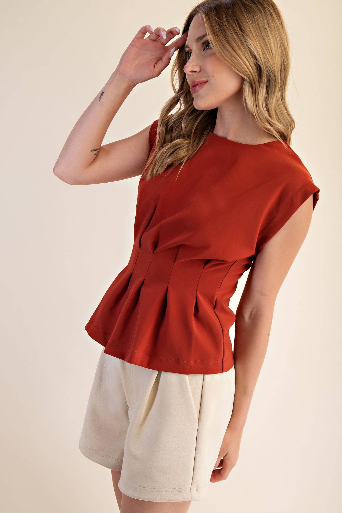 RUST CORSET TOP