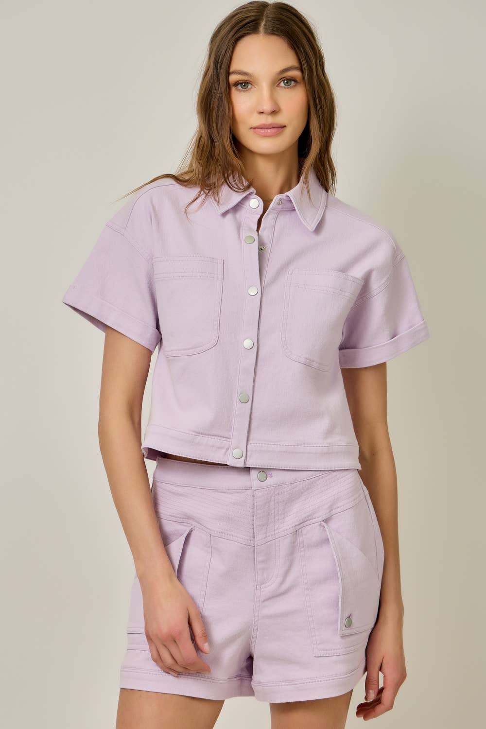 ECRU SS SNAP JKT