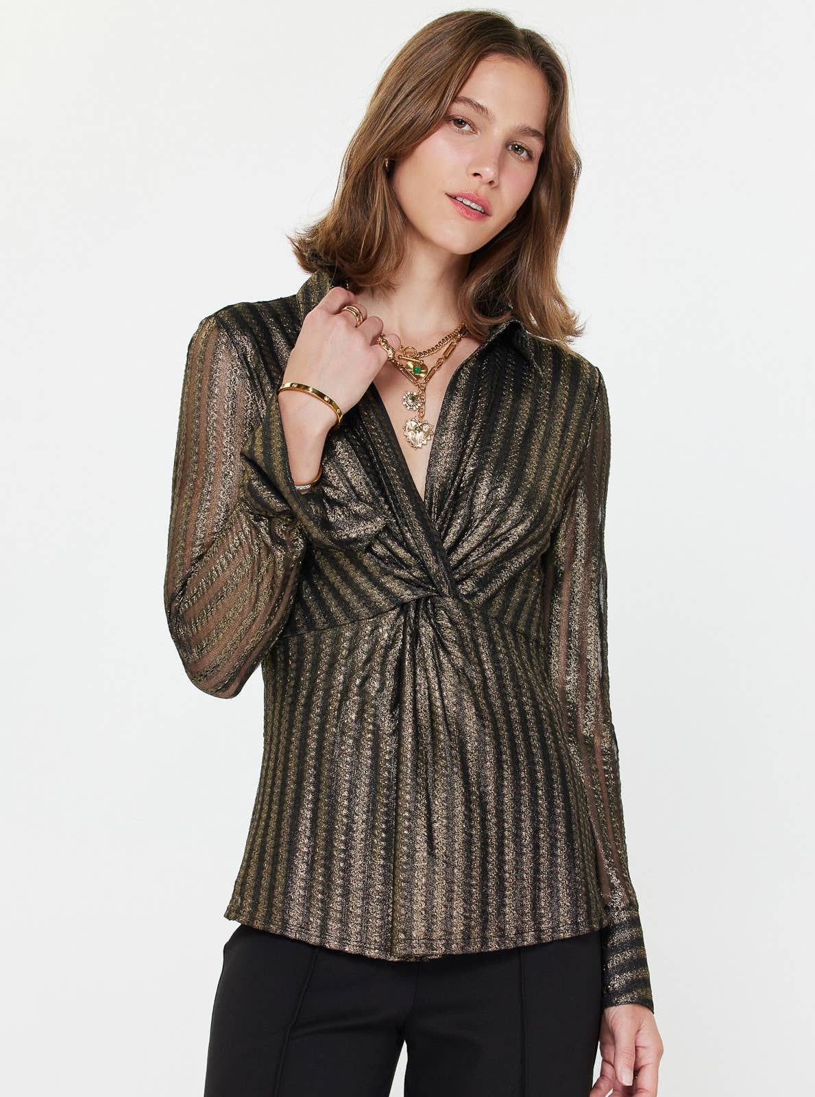 METALLIC TWST BLS