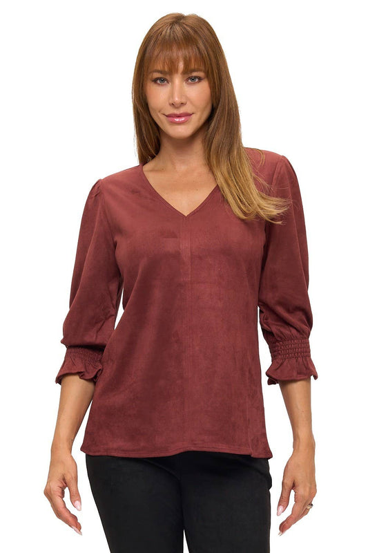 RUSTIC SUEDE VNK TOP