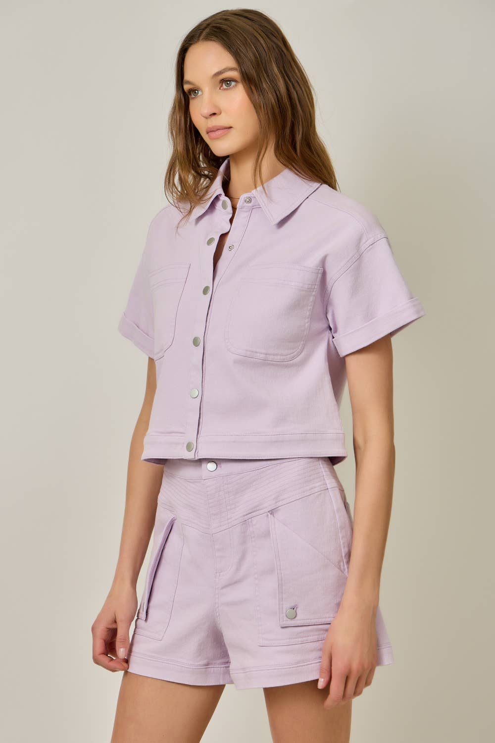 ECRU SS SNAP JKT
