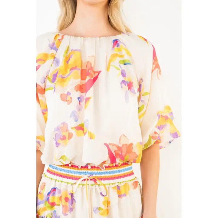 LOOSE FLRL TOP
