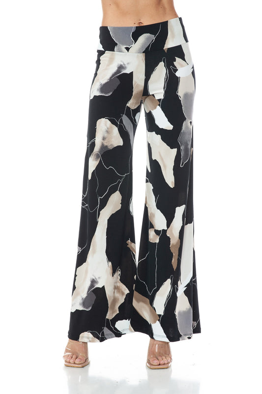 TAN/BLK PALAZZO PANT