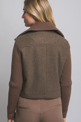 BROWN SWTR JKT