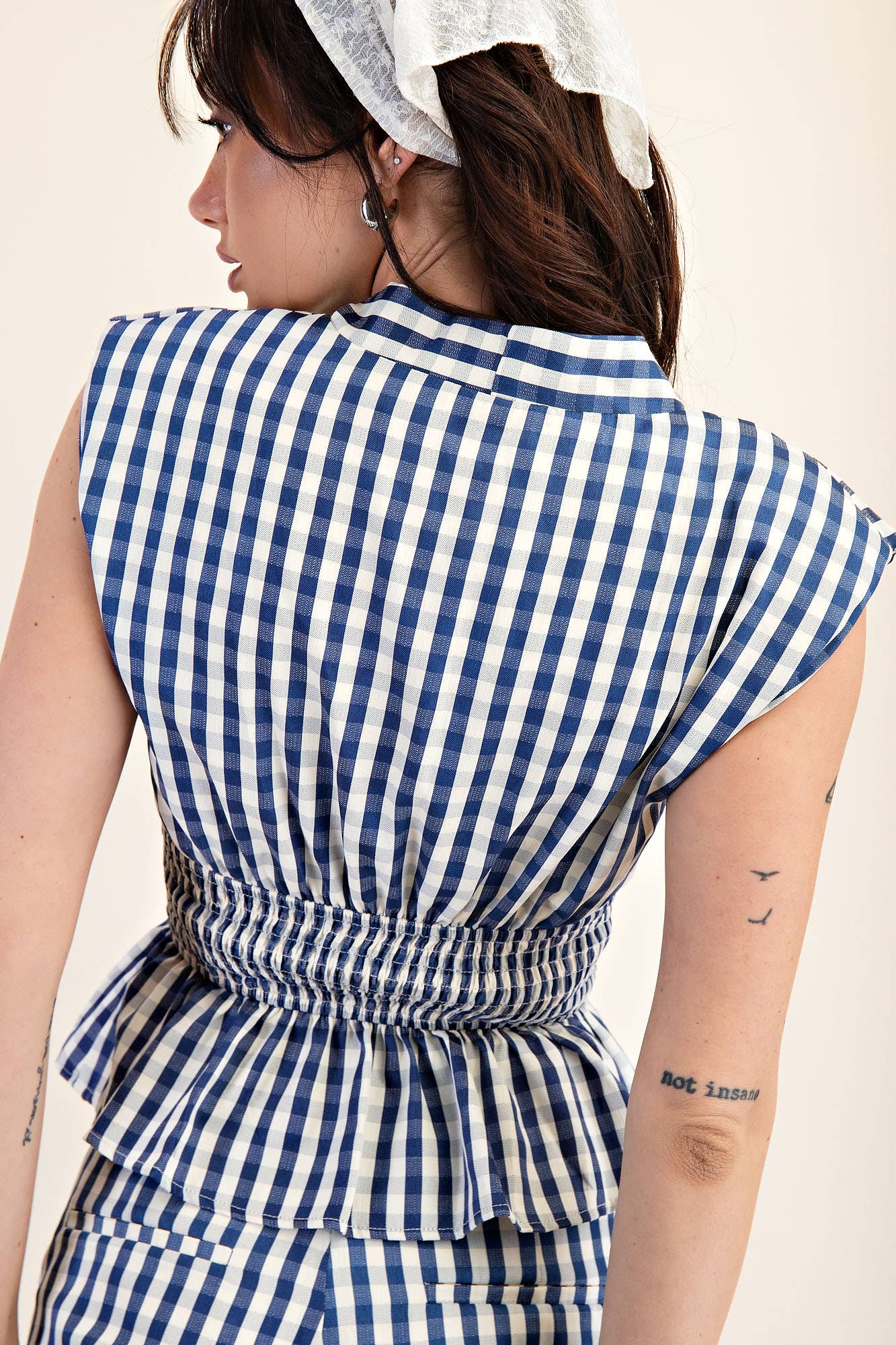 BLUE CHECK ZIP TANK