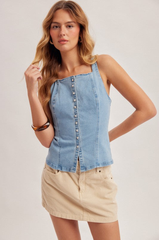 DENIM APRON VEST