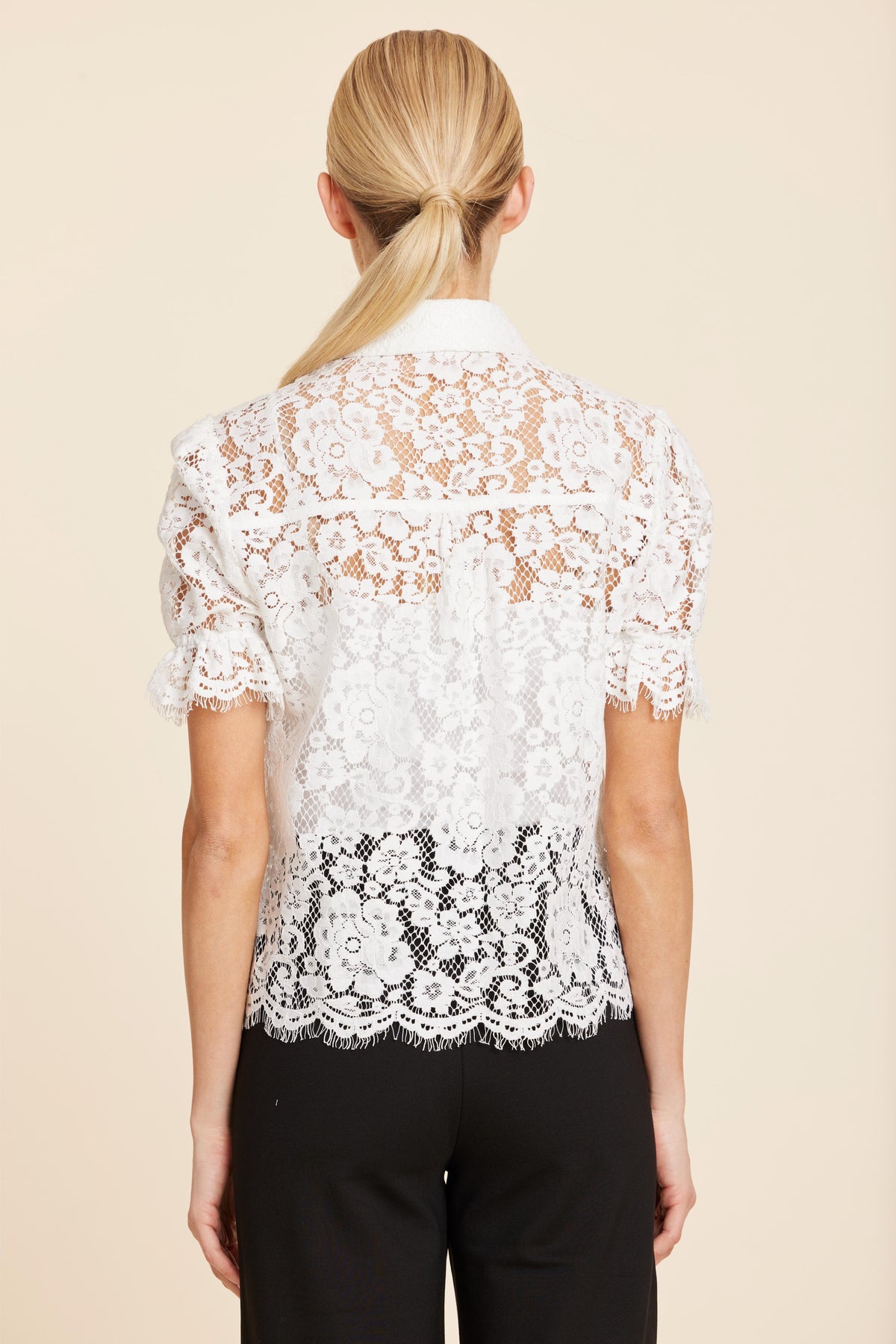 LACE SS PUFF SLV