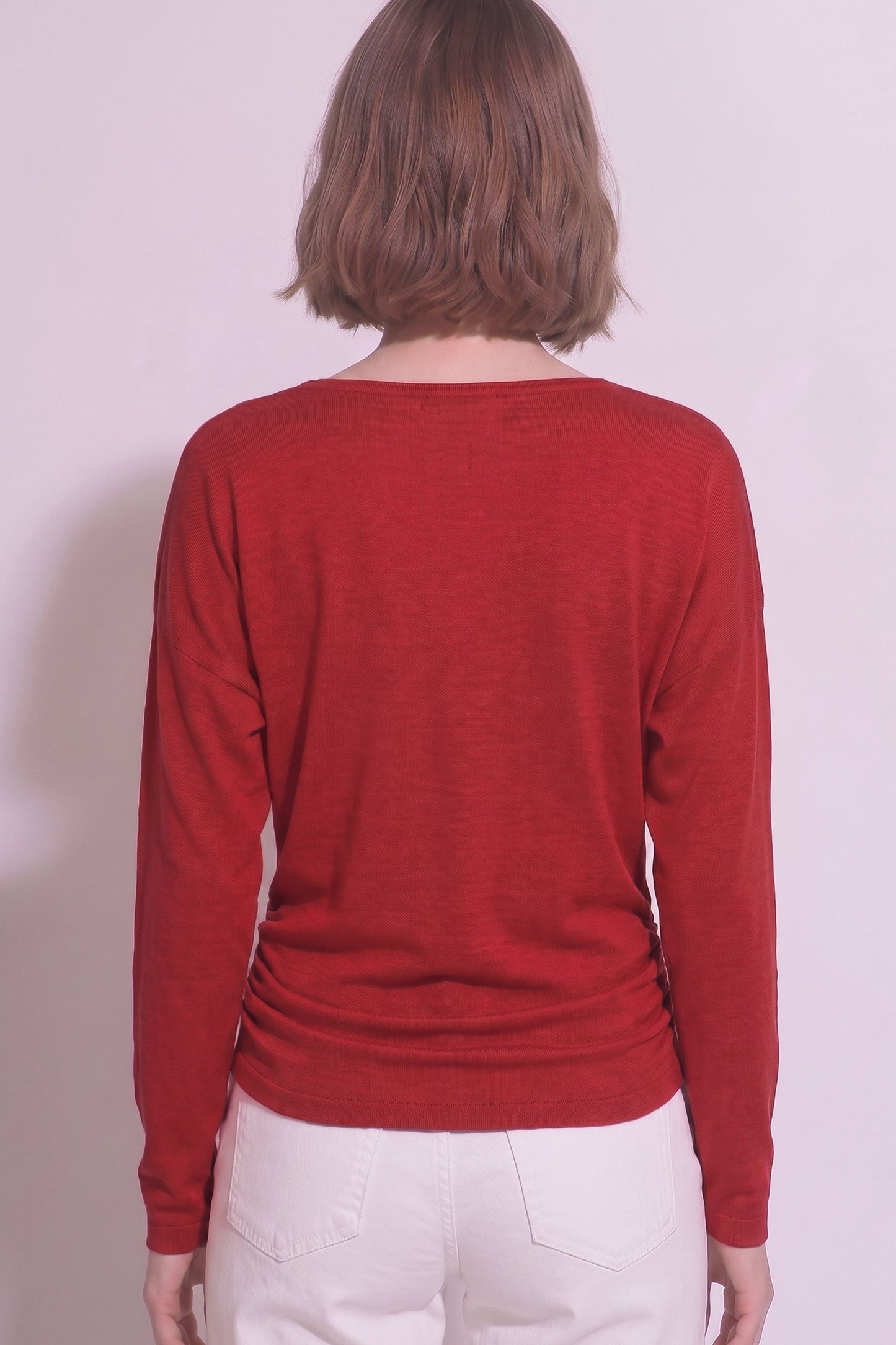 RUCHED SIDE SWTR