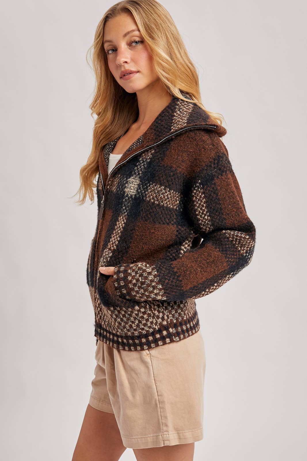 MOCHA PLAID SWTR