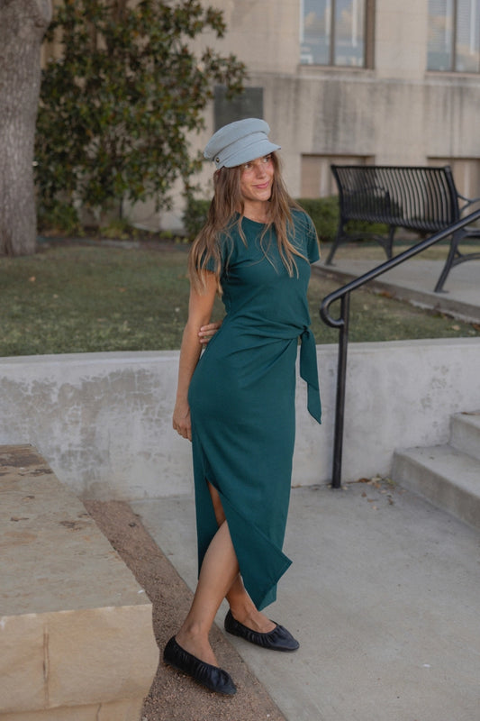 LONG SIDE TIE DRES