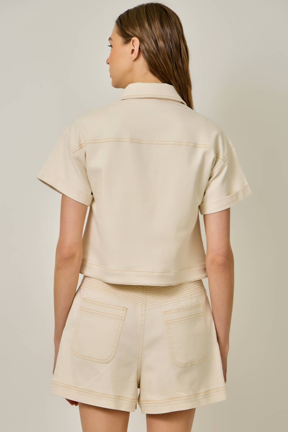 ECRU SS SNAP JKT