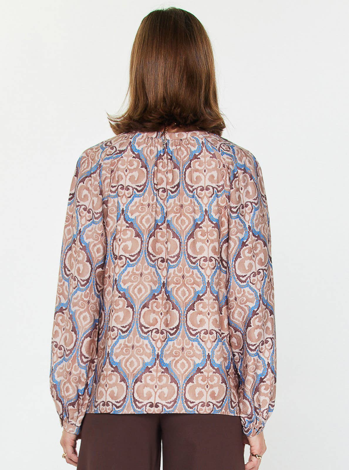 MAUVE/BRN DAMASK BLS