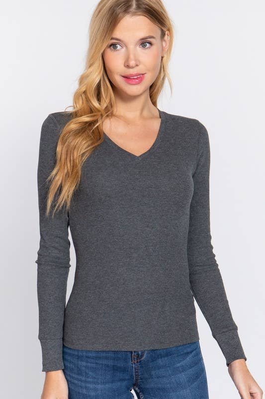 THERMAL VNECK TOP