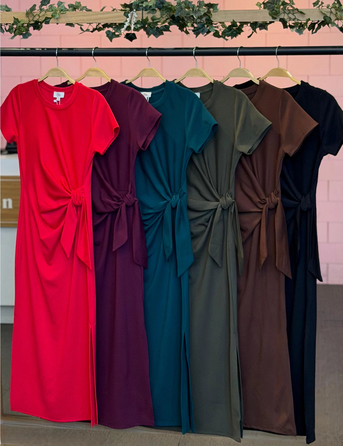 LONG SIDE TIE DRES