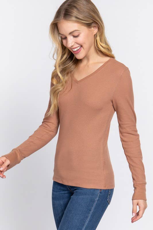 THERMAL VNECK TOP