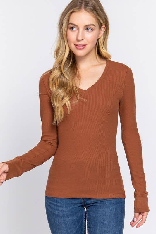 THERMAL VNECK TOP