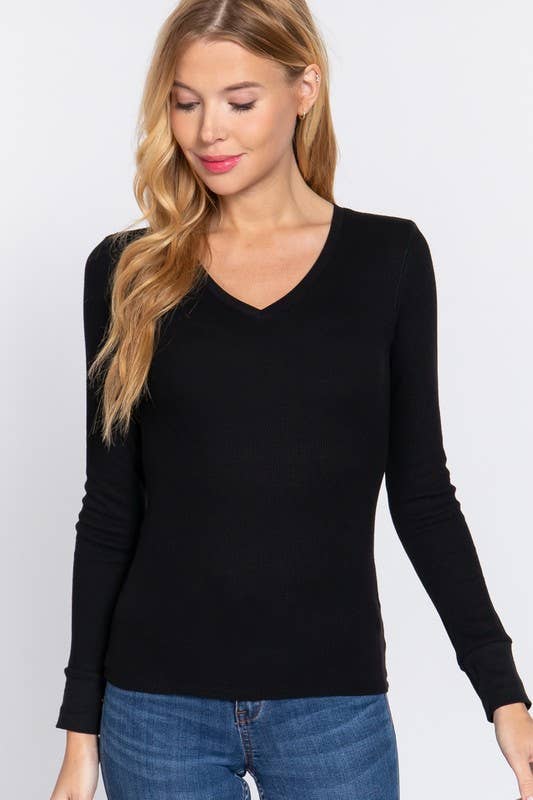 THERMAL VNECK TOP