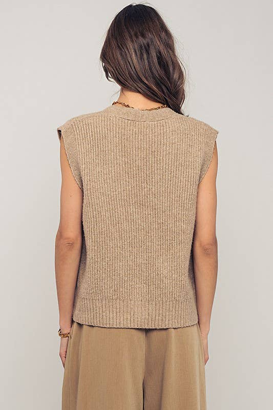 MOCHA SNAP FRNT VEST