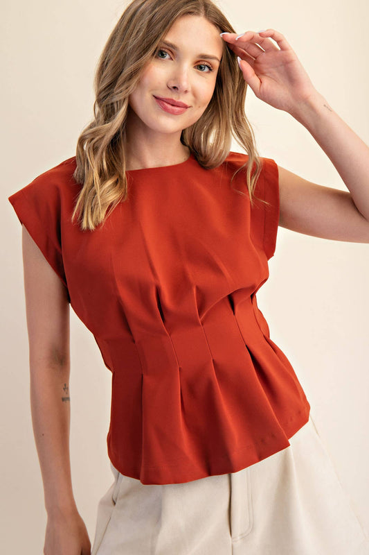RUST CORSET TOP