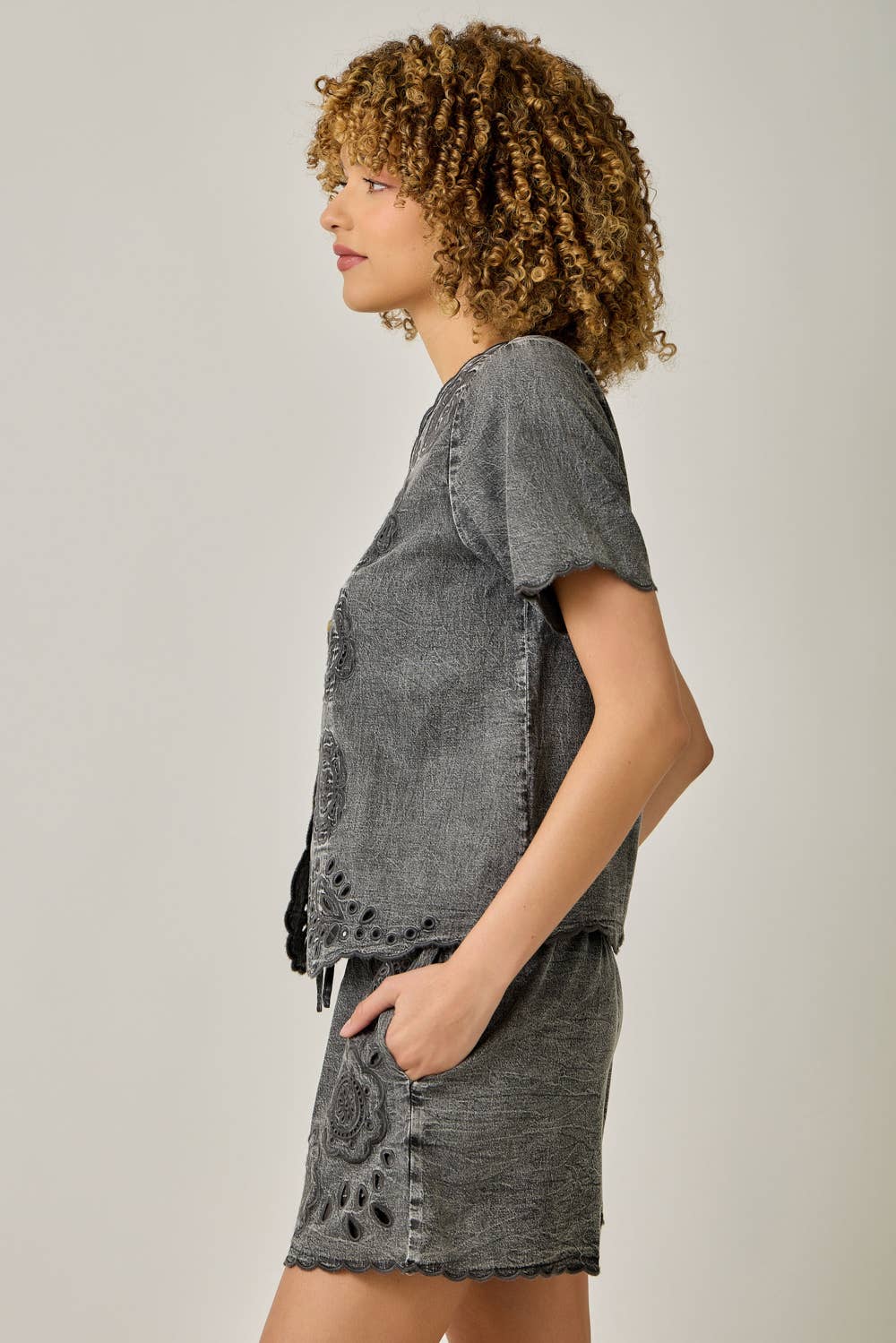 ICE BLU EMB BLOUSE